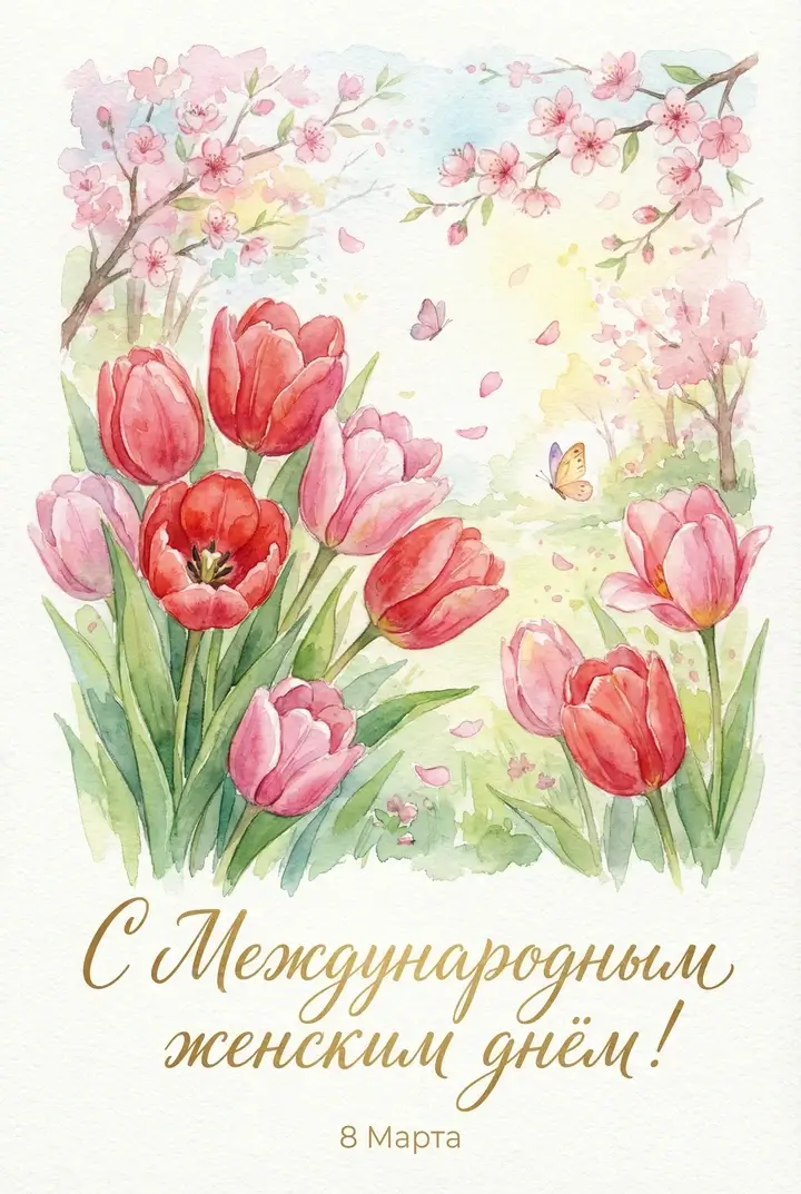 Kartki z życzeniami na 8 marca