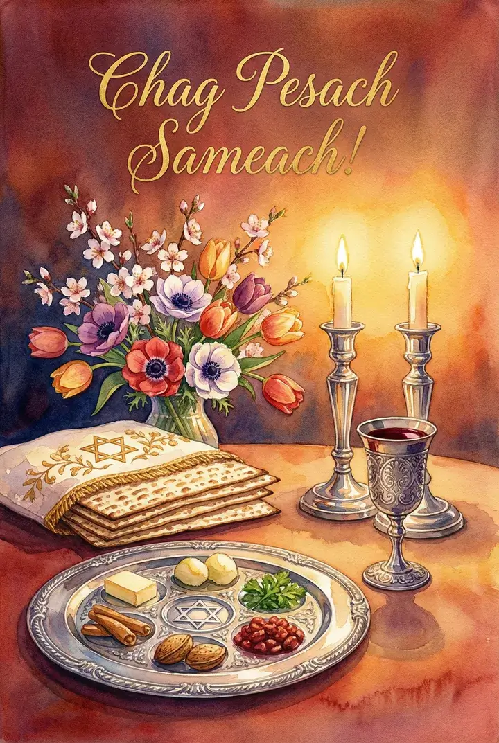 کارت‌های تبریک عید پسح