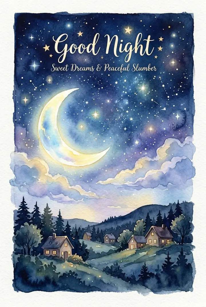 Good Night Cards