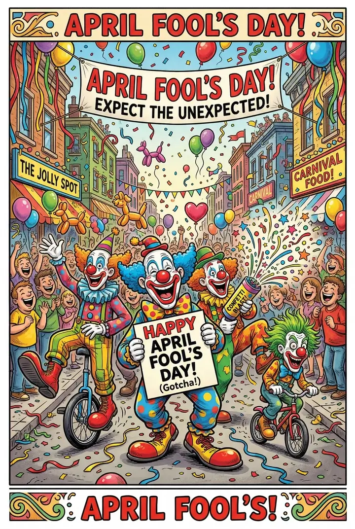 1. aprīļa kartītes un joki