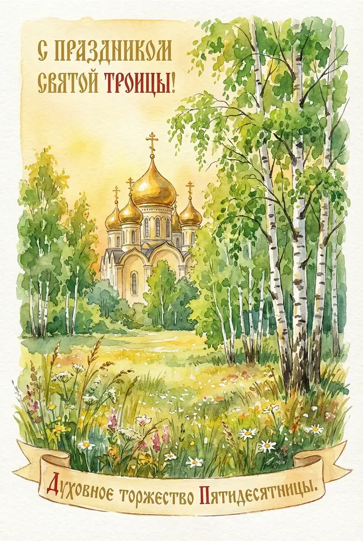 圣三一主日卡片