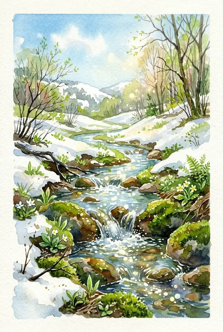 春天的第一天卡片