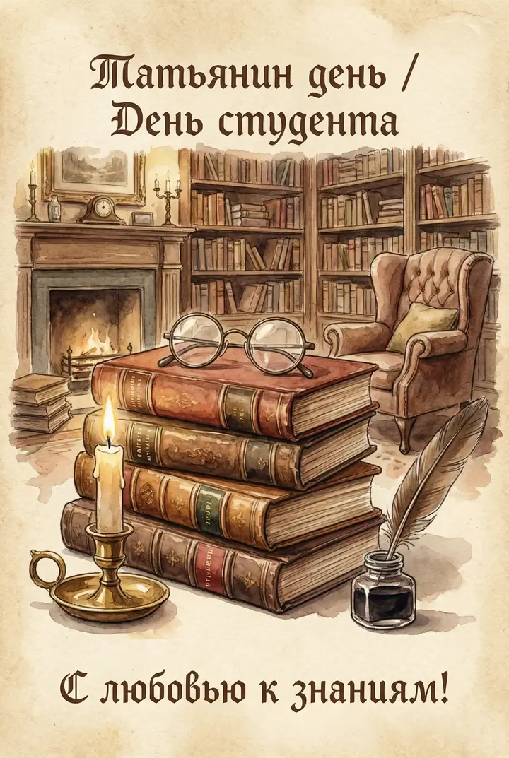 塔季揚娜日卡片