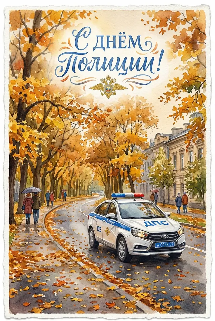 Картички за Деня на полицията