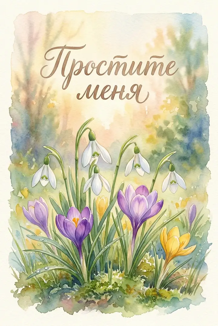 Hilsningskort for tilgivelsessøndag