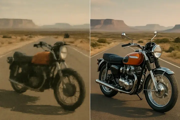 Öka fotoupplösning med AI