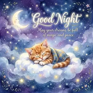 កាតជូនពរពេលយប់