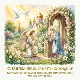 Листівка до Благовіщення